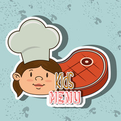 kids menu design 