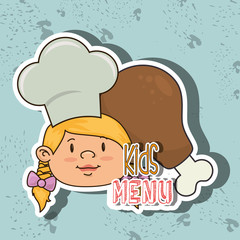 kids menu design 