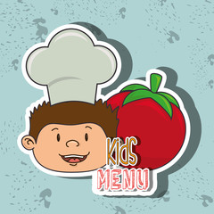 kids menu design 