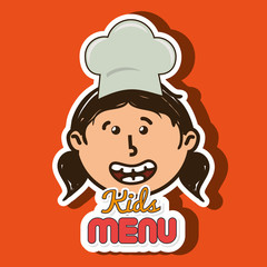 kids menu design 