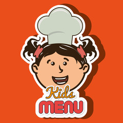 kids menu design 