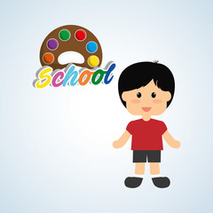 Education design. school icon. isolated illustration , vector