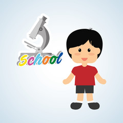 Education design. school icon. isolated illustration , vector