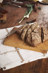   rustic bread - countryside picnic