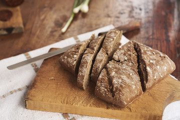   rustic bread - countryside picnic