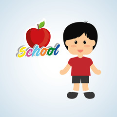 Education design. school icon. isolated illustration , vector