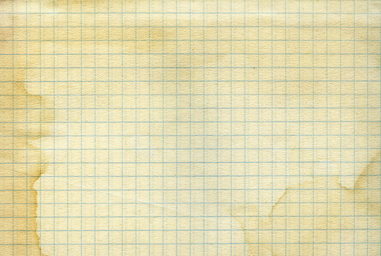 Fototapeta Vintage old worn math paper