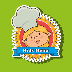 kids menu design 
