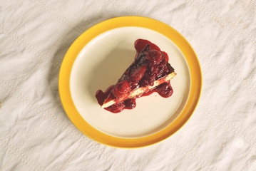  simple cheesecake slice