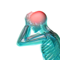 3d medical illustration headache