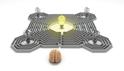 brain concept is the idea of the search at the entrance of the l