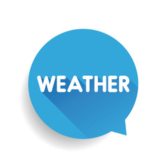 Weather icon speech bubble