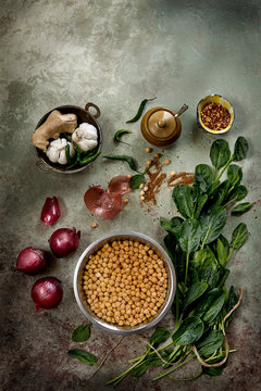 Spinach and Garbanzo