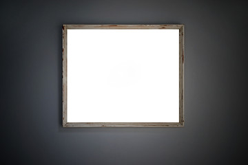 empty old wooden picture frames