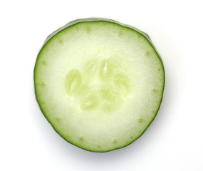 新鮮なスライスキュウリ