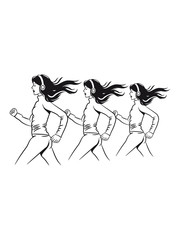 walking jogging female sport