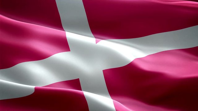 Denmark national flag. Infinite loop. New effect and different lightining.