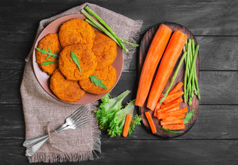 carrot cutlets food photo