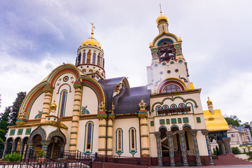 Fototapeta na wymiar Sochi, Russia - Prince Vladimir Cathedral 