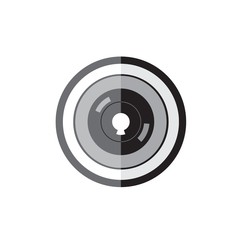 black grey key lock bolt illustration