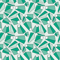 3D geometric background. Seamless pattern. Vector.3D幾何学パターン