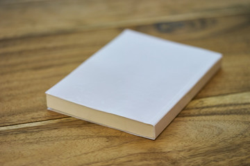 White book on wood texture