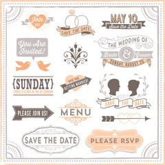 Vintage Wedding Elements  © Giraphics