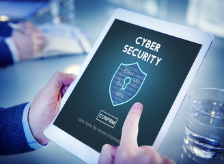 Cyber Security Protection Firewall Interface Concept