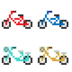pixel art bicycle