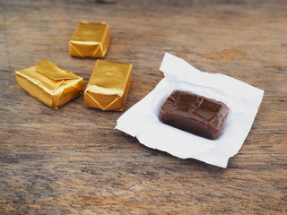 Toffee and gold wrapper