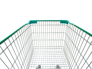 Shopping cart isolated on white