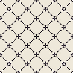 Fototapeta premium Seamless black-and-white pattern