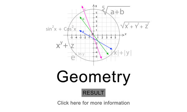 Equation Formula Geometry Calculation Concept