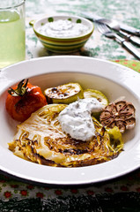 Grilled vegetable slices