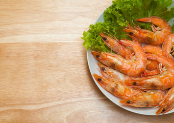 Baked Salted Prawns
