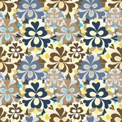delicate small flowers seamless pattern
