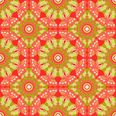 Seamless pattern. Decorative pattern in beautiful colors. Vector background