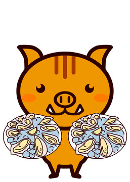 生ガキと動物シリーズ