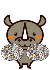 生ガキと動物シリーズ