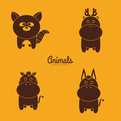 Cute Animals silhouettes