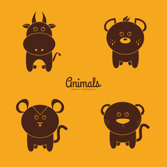 Cute Animals silhouettes