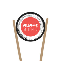 Japanese cuisine restaurant sushi menu cover template