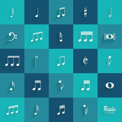 Abstract Music symbol