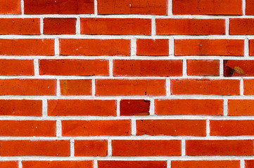 red brick wall