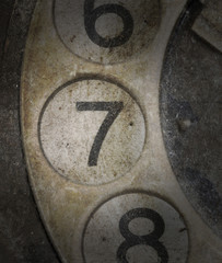 Close up of Vintage phone dial - 7