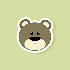 Cute bear Face