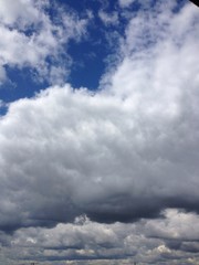 grey cloud in the town