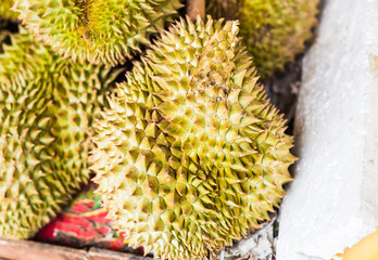 durian in the market.