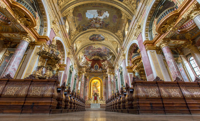 Fototapeta na wymiar The Jesuitenkirche in Vienna, Austria