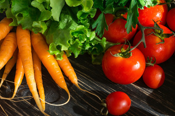 Group of fresh vegetables